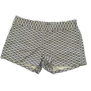 Express Size 0 Black & White Geometric Print w/ Pockets Mid Rise Shorty Shorts